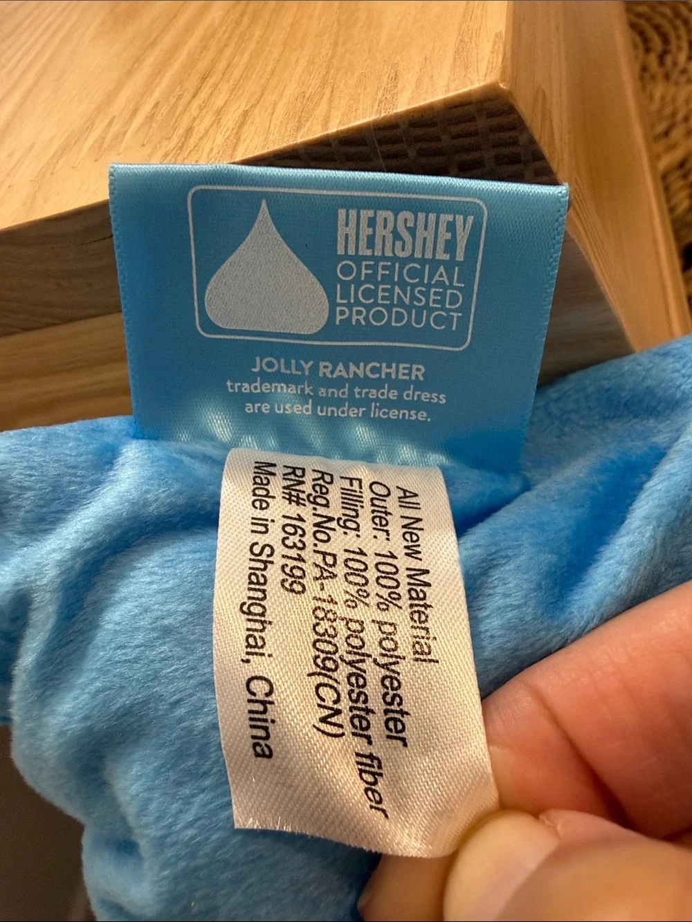 🆕Jolly Rancher Plush Candy Bag - Bright Blue